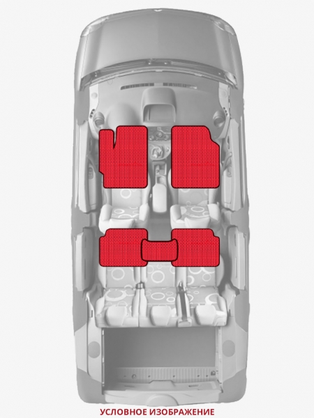 ЭВА коврики «Queen Lux» стандарт для Volkswagen Caddy