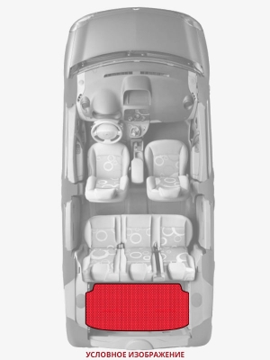 ЭВА коврики «Queen Lux» багажник для GMC Sierra (GMT800)